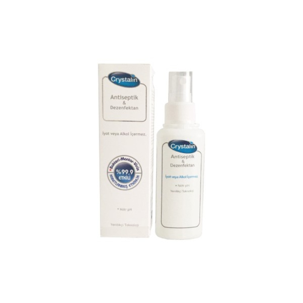 Crystalin Dezenfektan Sprey 100 ml Hijyen ve Temizlik Fiyatı