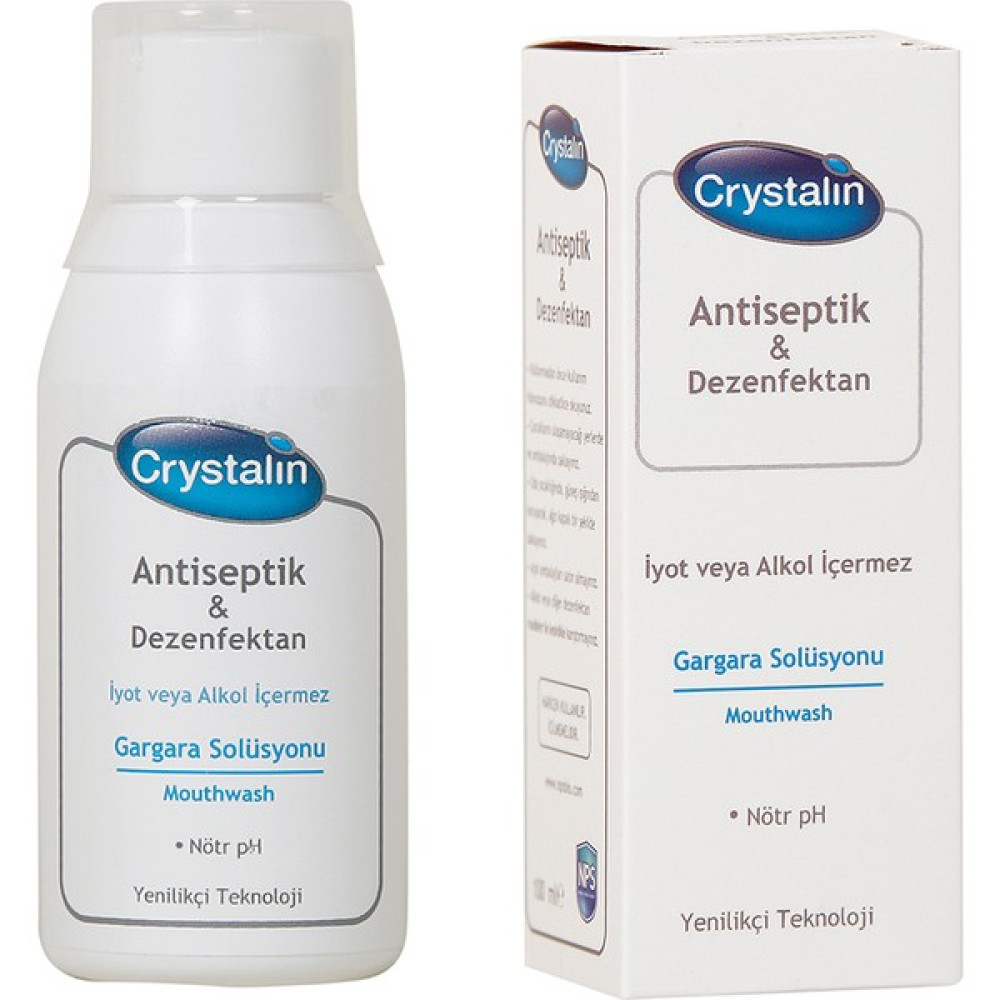 Crystalin Gargara Solüsyonu 100 ml Ağız Gargara ve Spreyi Fiyatı
