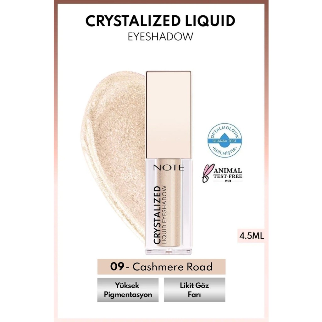 Crystalized Liquid Eyeshadow Likit Metalik Göz Farı - 09 Cashmere Road Göz Farı Fiyatı