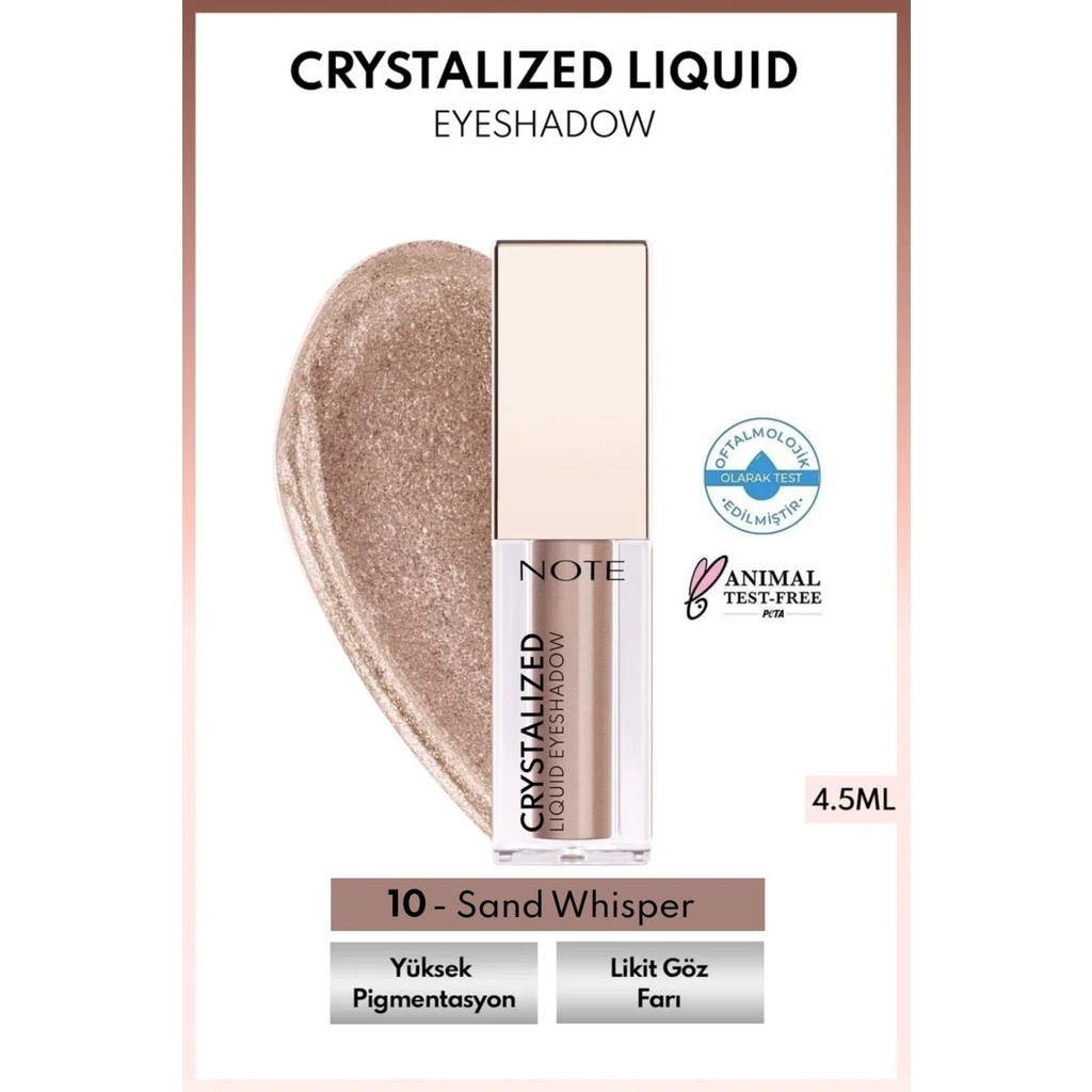 Crystalized Liquid Eyeshadow Likit Metalik Göz Farı - 10 Sand Whisper Göz Farı Fiyatı