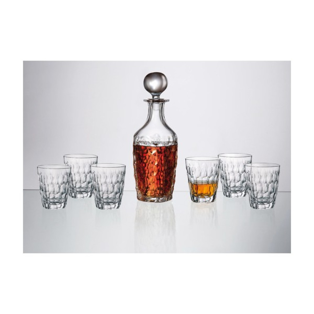 Crytalite Crystalite Marble 750 ml. - 290 ml. Kristalin Viski Şişesi ve 6 Bardak Oto Boyaları Fiyatı