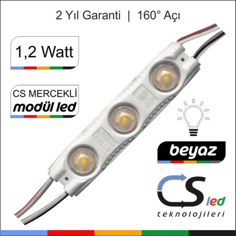 Cs Led 1.2 Watt Mercekli Modül LED - 100 - Beyaz Led Aydınlatmalar Fiyatı