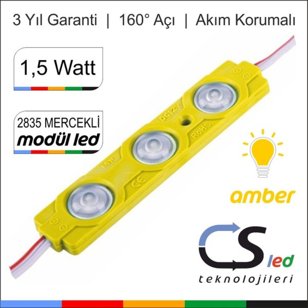 Cs Led 1.5 Watt Mercekli Led 100’lü - 100 - Amber Led Aydınlatmalar Fiyatı