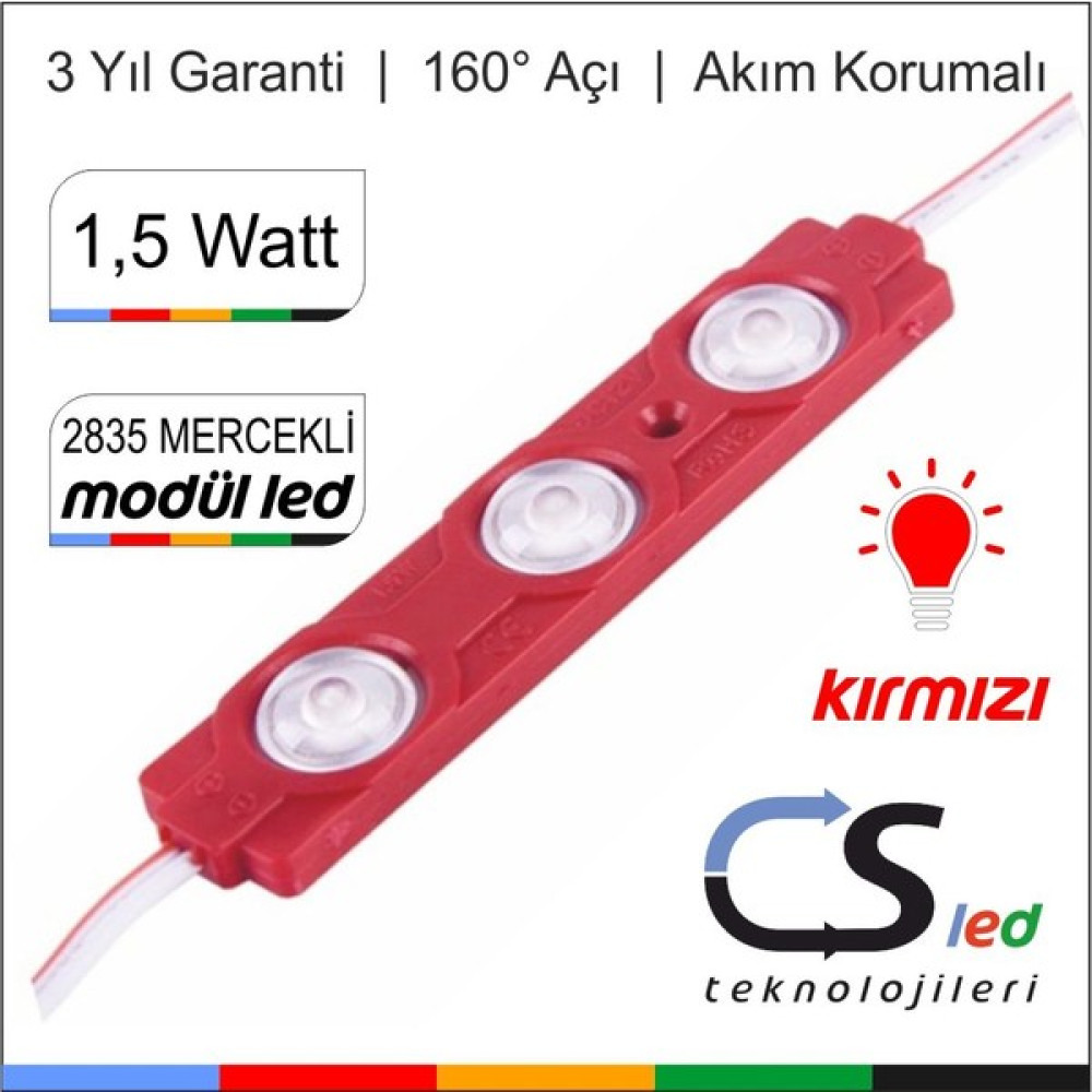 Cs Led 1.5 Watt Mercekli Led 100’lü - 100 - Kırmızı Led Aydınlatmalar Fiyatı