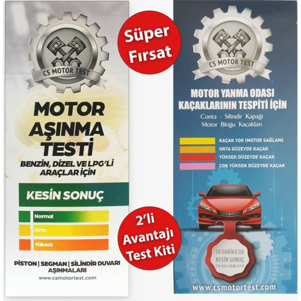 Cs Motor Aşınma ve Conta Kaçak Testi- 2'li Paket Motor Yağı Fiyatı