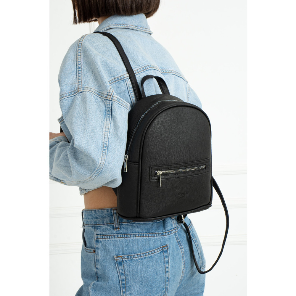 CS STORE Siyah Cep Detaylı City Sırt Çantası Unisex Sırt Çantası Fiyatı