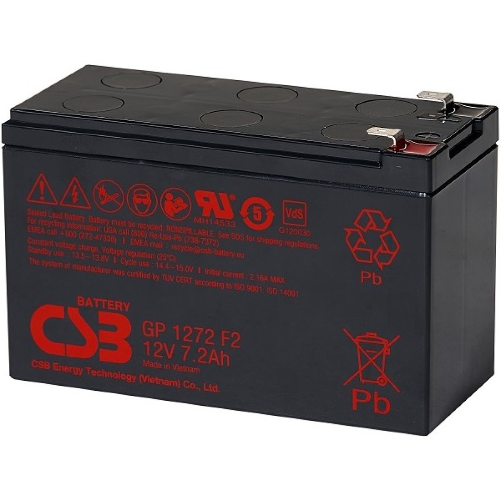 CSB GP1272 F2 12 Volt 7.2AH Kuru Tip Akü Akü Fiyatı