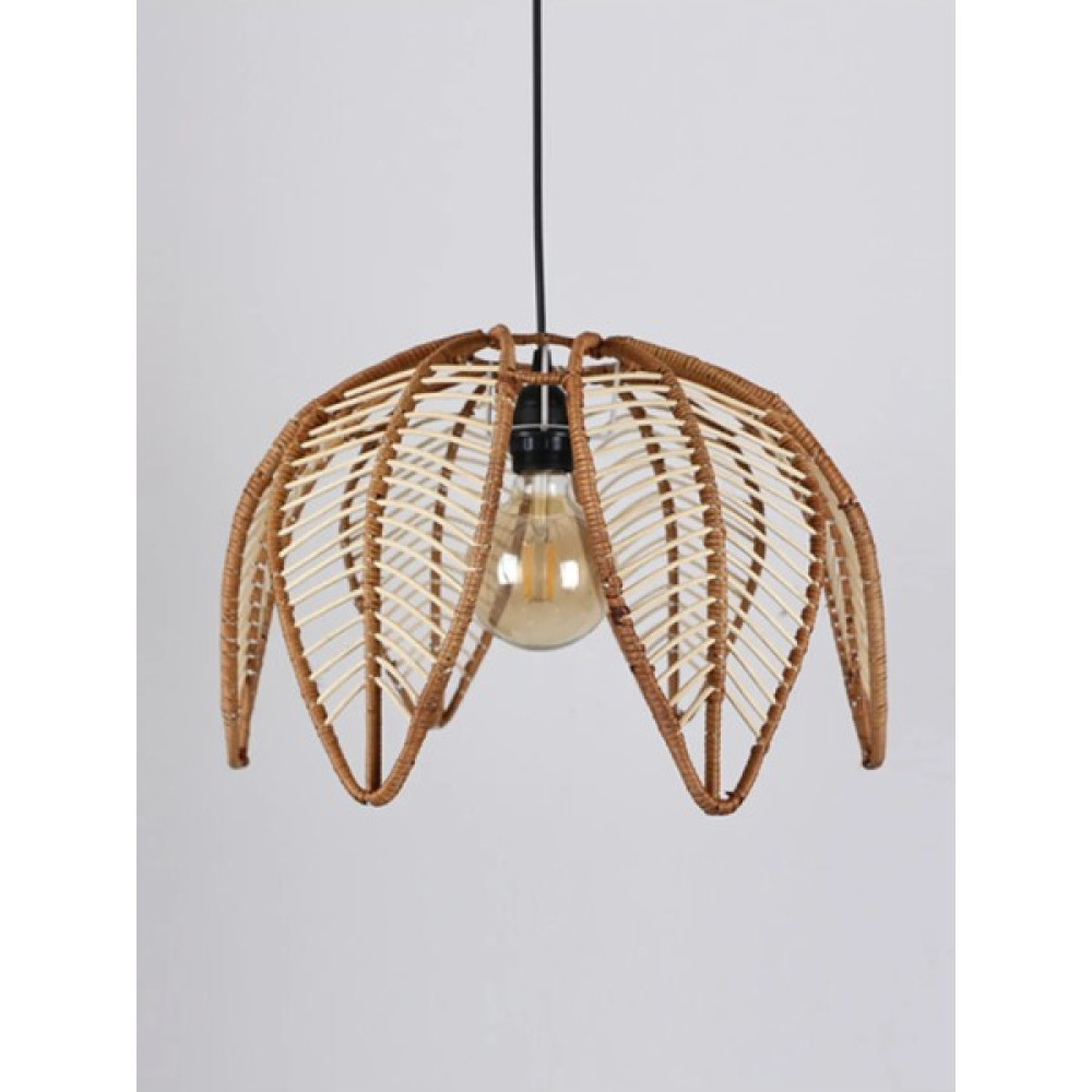 CSG HOME Doğal Rattan Yaprak Avize - Bambu Avize Fiyatı