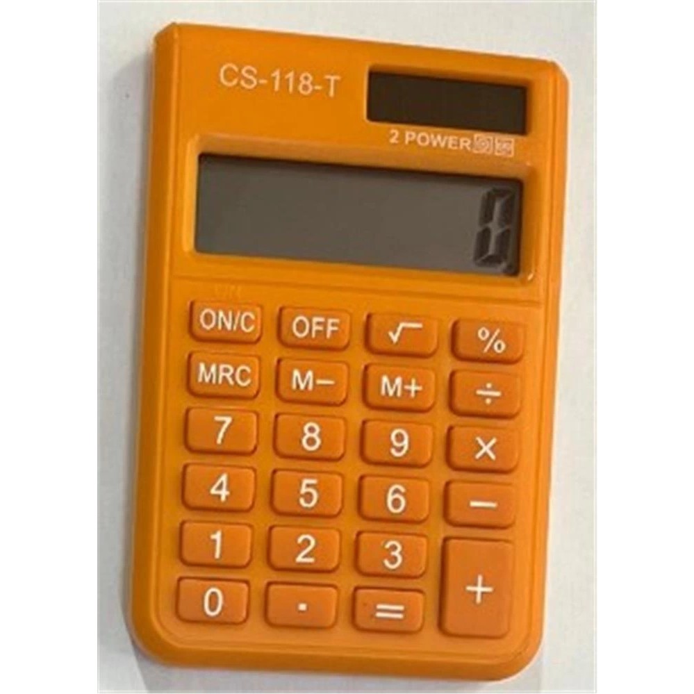 Csl CS-118-T Turuncu 8 Hane Cep Tipi Hesap Makinesi Hesap Makinesi Fiyatı