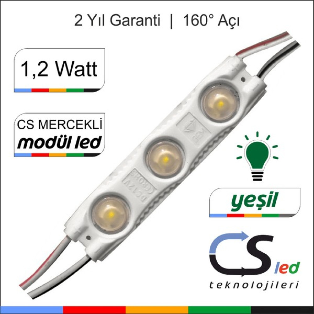Csled 1.2 Watt Mercekli Modül LED - 20 - Yeşil Led Aydınlatmalar Fiyatı