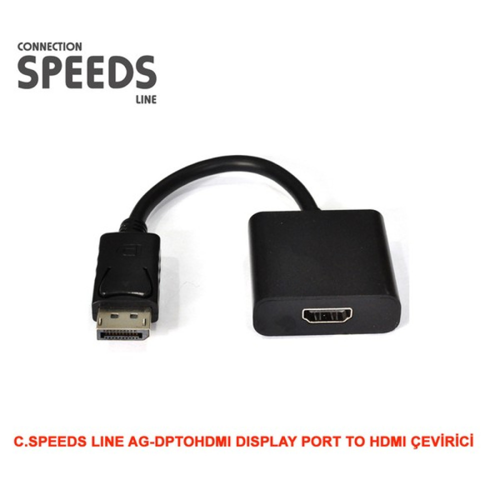 C.Speeds Lıne Ag-Dptohdmı Dısplay Port To Hdmı Çevirici Bilgisayar Çevirici ve Adaptörü Fiyatı