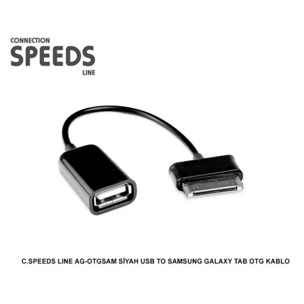 C.Speeds Lıne Ag-Otgsam Siyah Usb To Samsung Galaxy Tab Otg Kablo Oto Boyaları Fiyatı