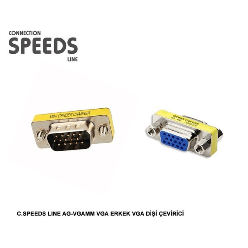 C.Speeds Lıne Ag-Vgamm Vga Erkek Vga Dişi Çevirici Bilgisayar Çevirici ve Adaptörü Fiyatı