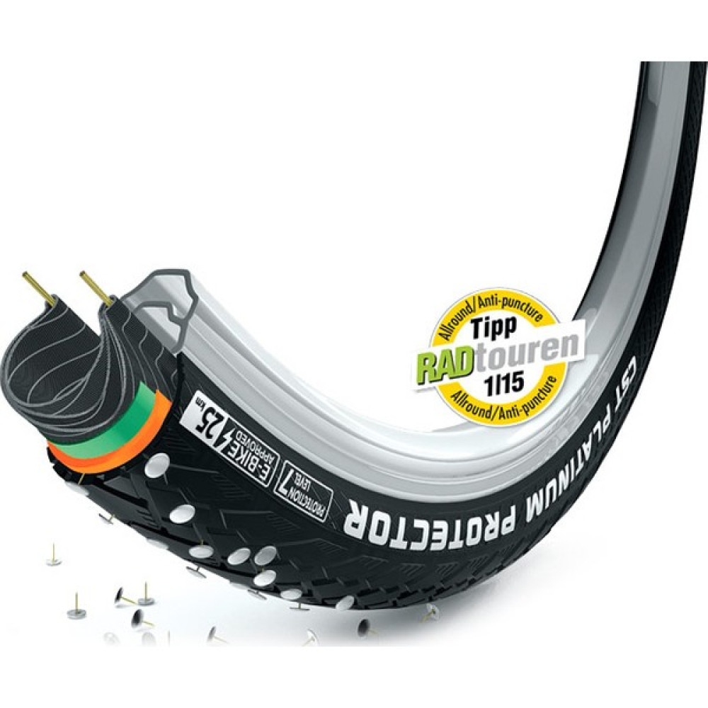 CST Platinum Protector 700x38C Zırhlı Şehir Bisikleti Dış Lastik Bisiklet Aksesuarları Fiyatı