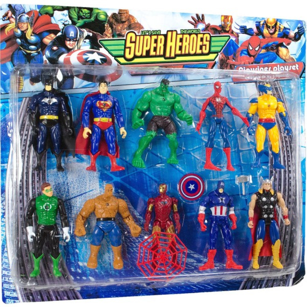 Cstars Super Heroes 10'lu Mega Figür Oyuncak Seti Oto Boyaları Fiyatı