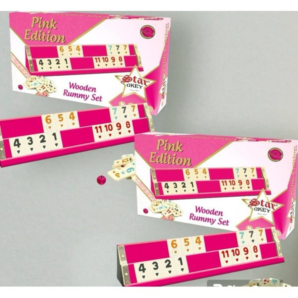 Ct Toys Star Pınk Ahşap Okey Takımı (Pembe Okey Takımı) Okey Takımları Fiyatı