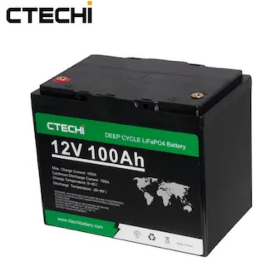 Ctechi 12V 100AH Lifepo4 Lityum Akü (Seri Paralel Bağlanabilir) Oto Boyaları Fiyatı