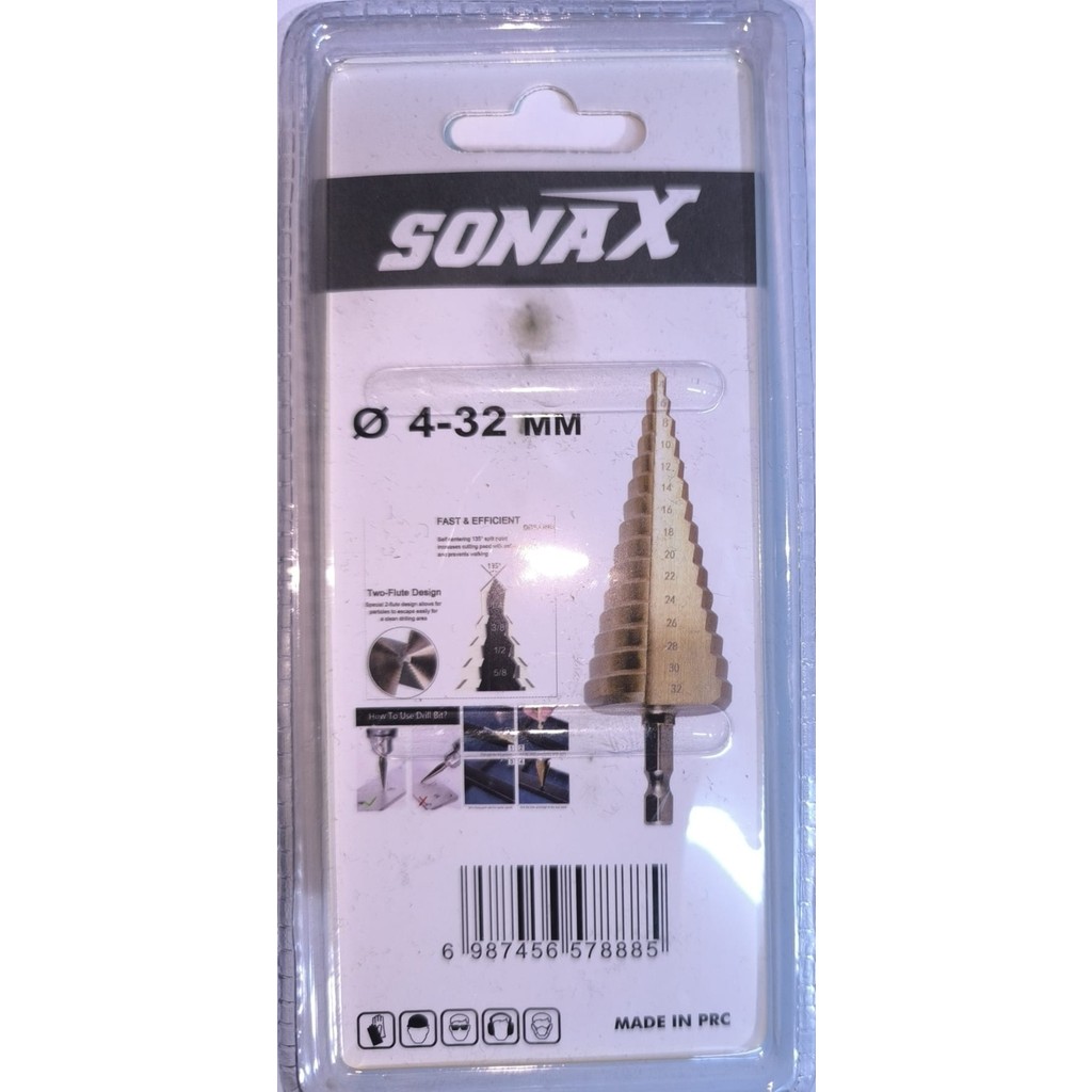 Ctn Paltava Sonax Kademeli Matkap Ucu Metal Sac Delme 4-32 mm Titan Bits Saplı Hex Matkaplar Fiyatı