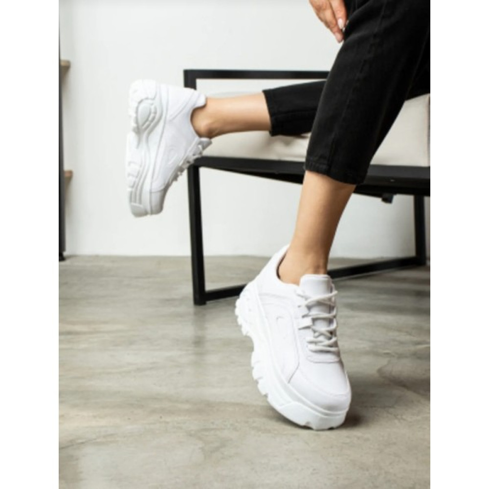 Ctn Shop Günlük Kadın Beyaz Sneaker Spor Ayakkabı Desenli Hafif Yüksek Taban Bağcıklı 001 Kadın Günlük Ayakkabıları Fiyatı