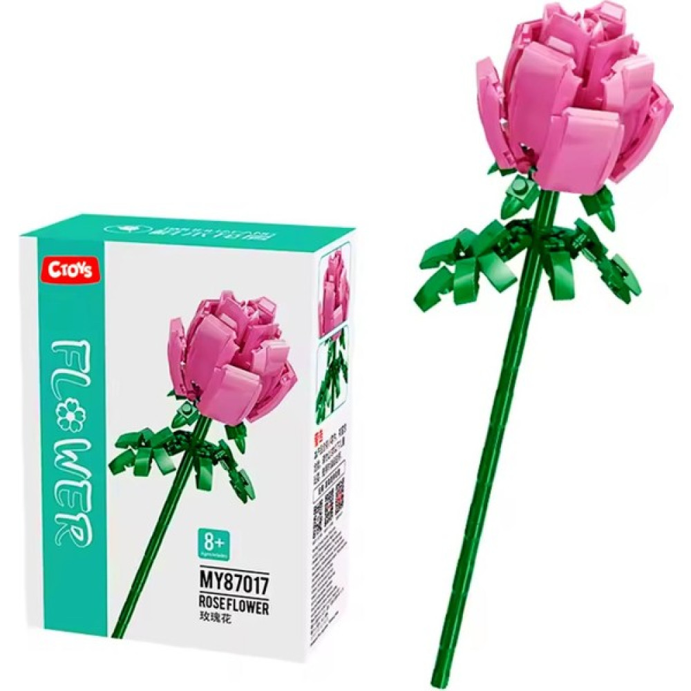 Ctoy Çiçek Yapma Blok Seti Pembe Gül MY87017 Diğer Fiyatı