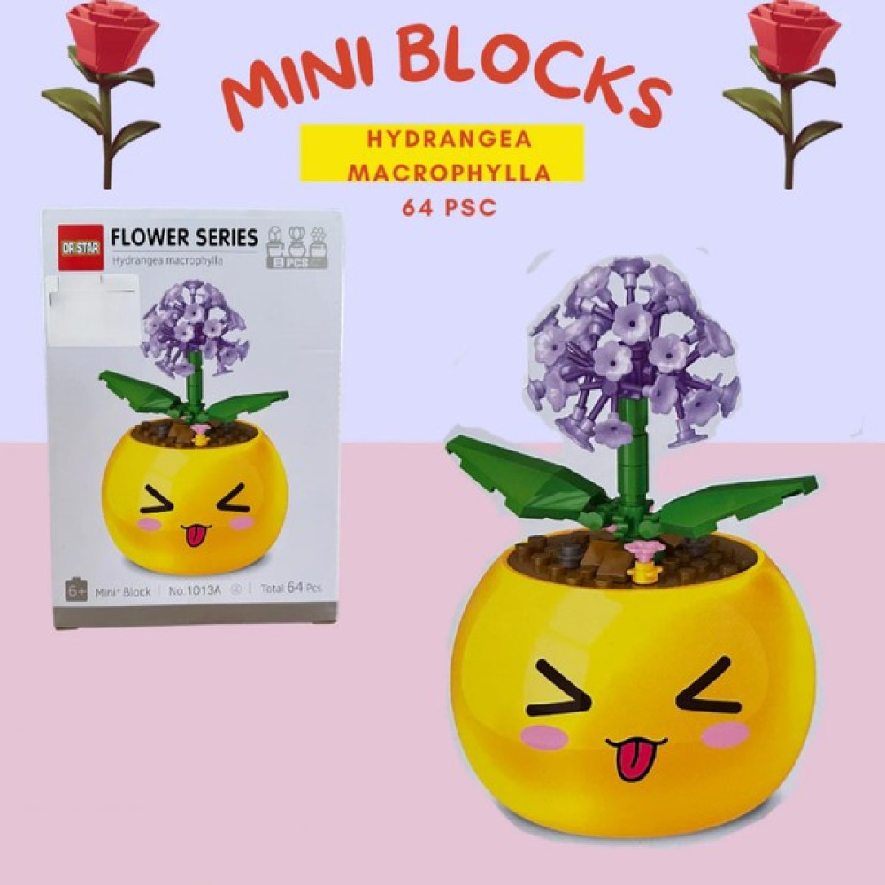 Ctoy Mini Blok Çiçek Yapma Seti No:4 64 Parça Hydrangea Macrophylla 1013A Diğer Fiyatı