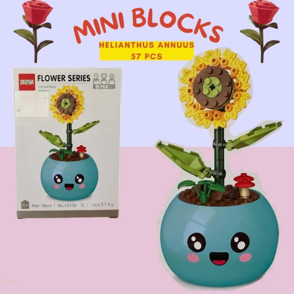 Ctoy Mini Blok Çiçek Yapma Seti No:5 57 Parça Helianthus Annuus 1013A Diğer Fiyatı