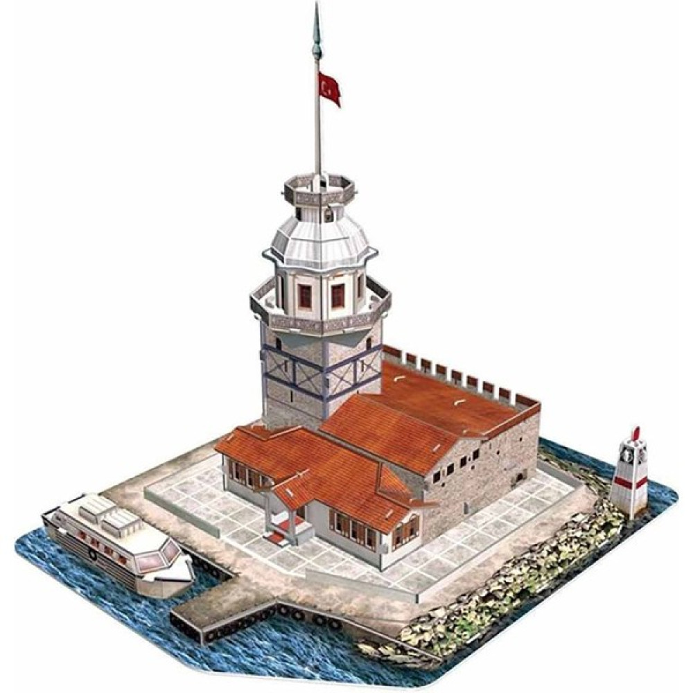 Cubic Fun 3D 66 Parça Puzzle Kız Kulesi Eğitici Oyuncak Fiyatı