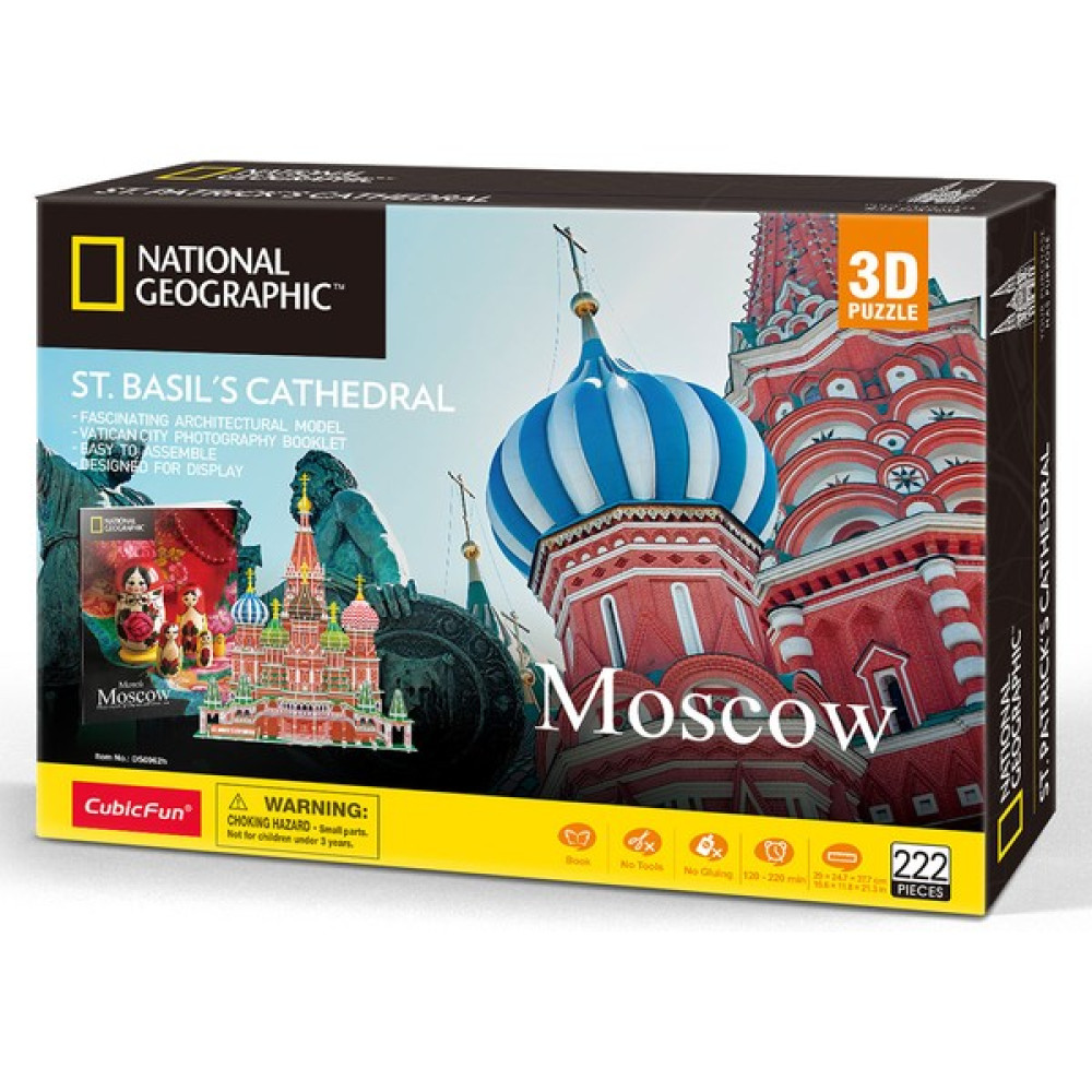 Cubic Fun Cubicfun National Geographic Saint Basil Katedrali 3D Puzzle 224 Eğitici Oyuncak Fiyatı