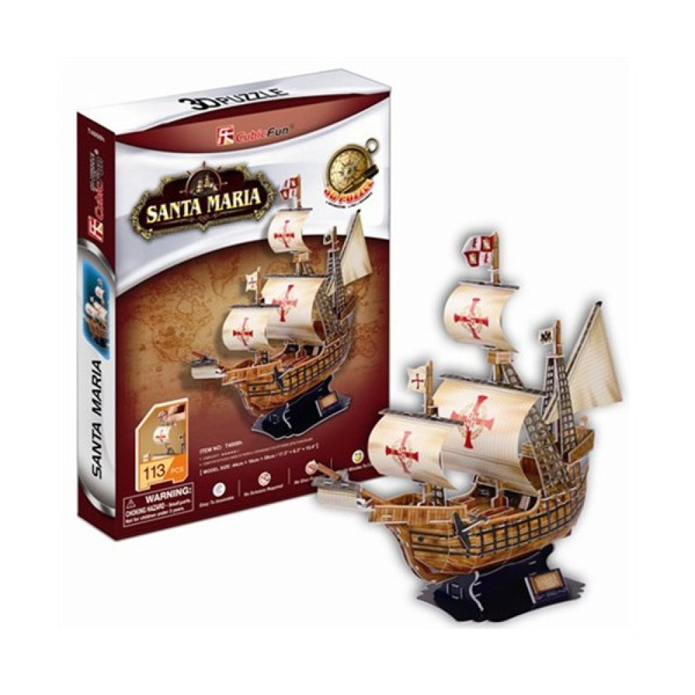 Cubic Fun Santa Maria Gemisi (3D Puzzle) Puzzle & Aksesuarları Fiyatı