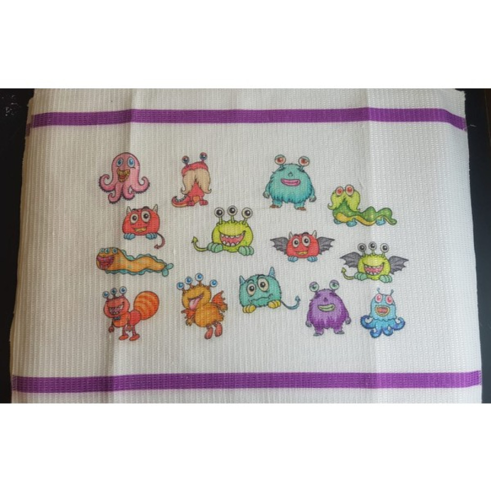 Cubido Design Yıkanabilir Okul Beslenme Örtüsü 35CMX50CM Sevimli Canavarlar Beslenme Çantası Fiyatı