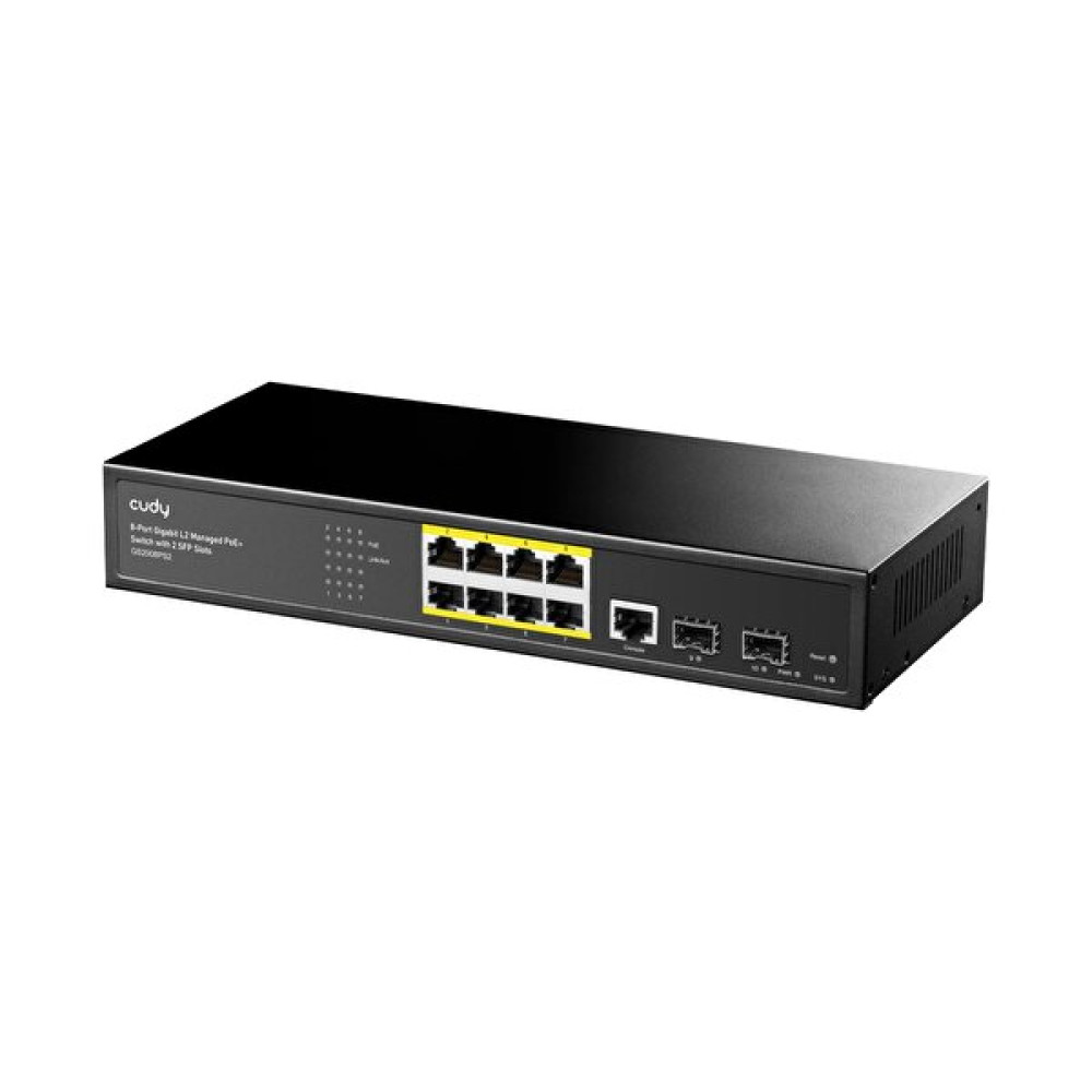 Cudy Gs2008Ps2 2 Port Gigabit SFP 1 Consol 2 Gigabit Combo 8 Port PoE L2 Yönetilebilir Gigabit Switch USB & Firewire Ürünleri Fiyatı