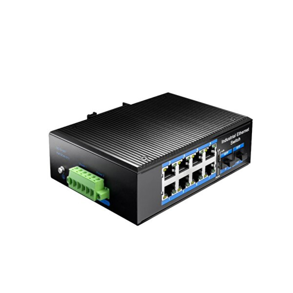 Cudy Ig1008S2P 8 Port Gigabit 240 W Poe+ 2 SFP 2 KM Çoklu - 80 KM Tekli Mod Ip40 Metal Endüstriyel Switch USB & Firewire Ürünleri Fiyatı