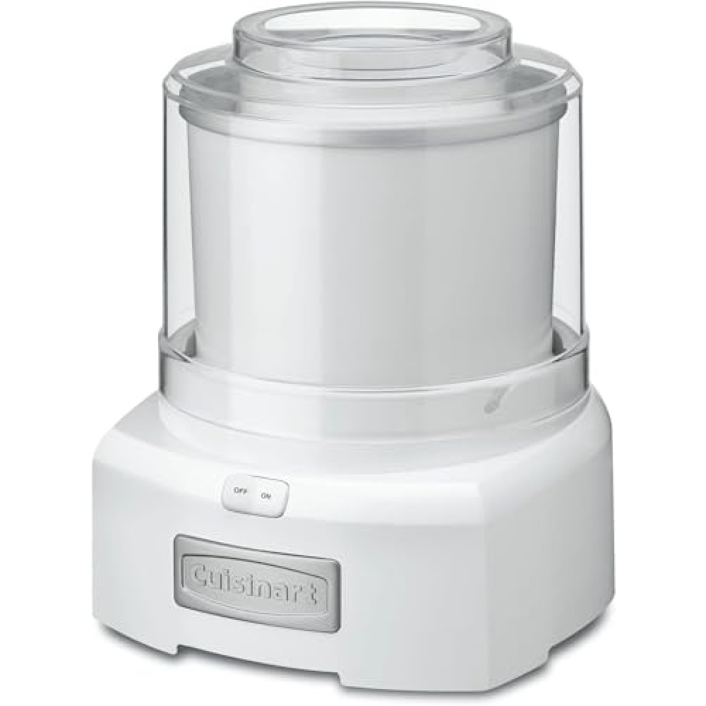 Cuisinart Ice Cream Maker Machine, 1.5 Quart Sorbet, Frozen Yogurt Maker, Double Insulated, White, ICE-21P1 Ice Cream Maker Fiyatı