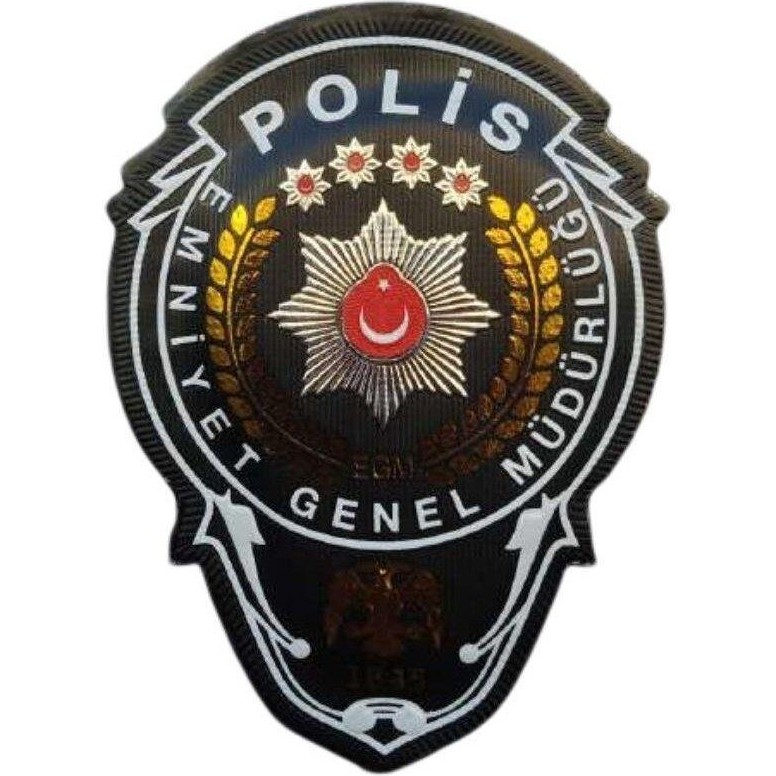 Çukurova Ütü Emniyet Genel Müdürlüğü Polis Arması 3d, 2025 Yeni Model Tip Cırtlı, Standart Ölçü Diğer Fiyatı