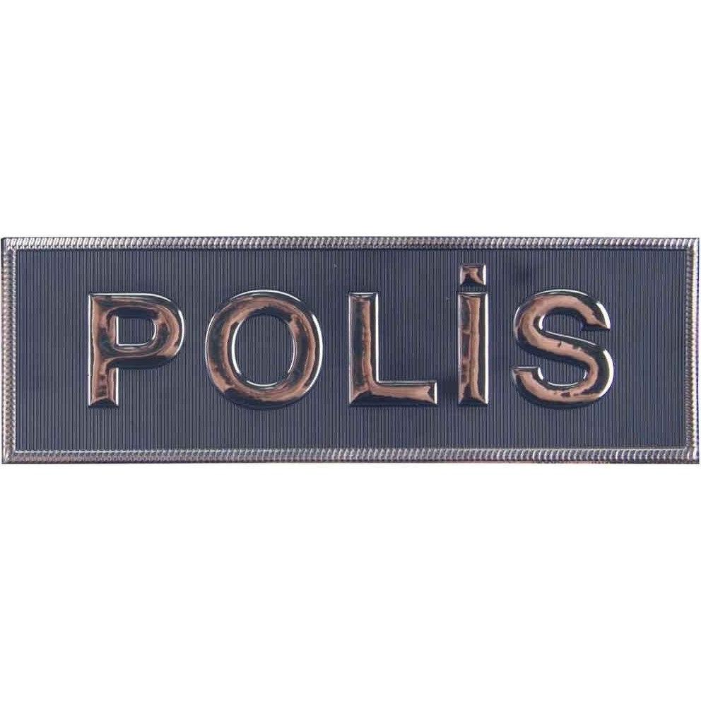 Çukurova Ütü '' Polis '' Pantolon Cep Yazı Arması 3D Plastik Tpu, Yeni Tip, Cırtlı, Standart Ölçü, Giyim & İç Giyim Fiyatı