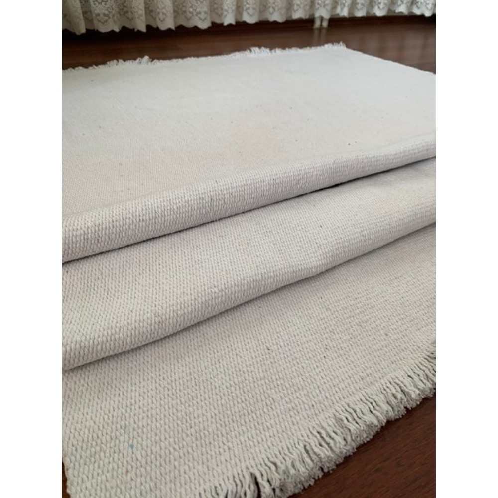 Culla Home Pamuklu Beyaz Dokuma Kilim Yıkanılabilir Çifttaraflı - 190 x 290 cm Kilim Fiyatı