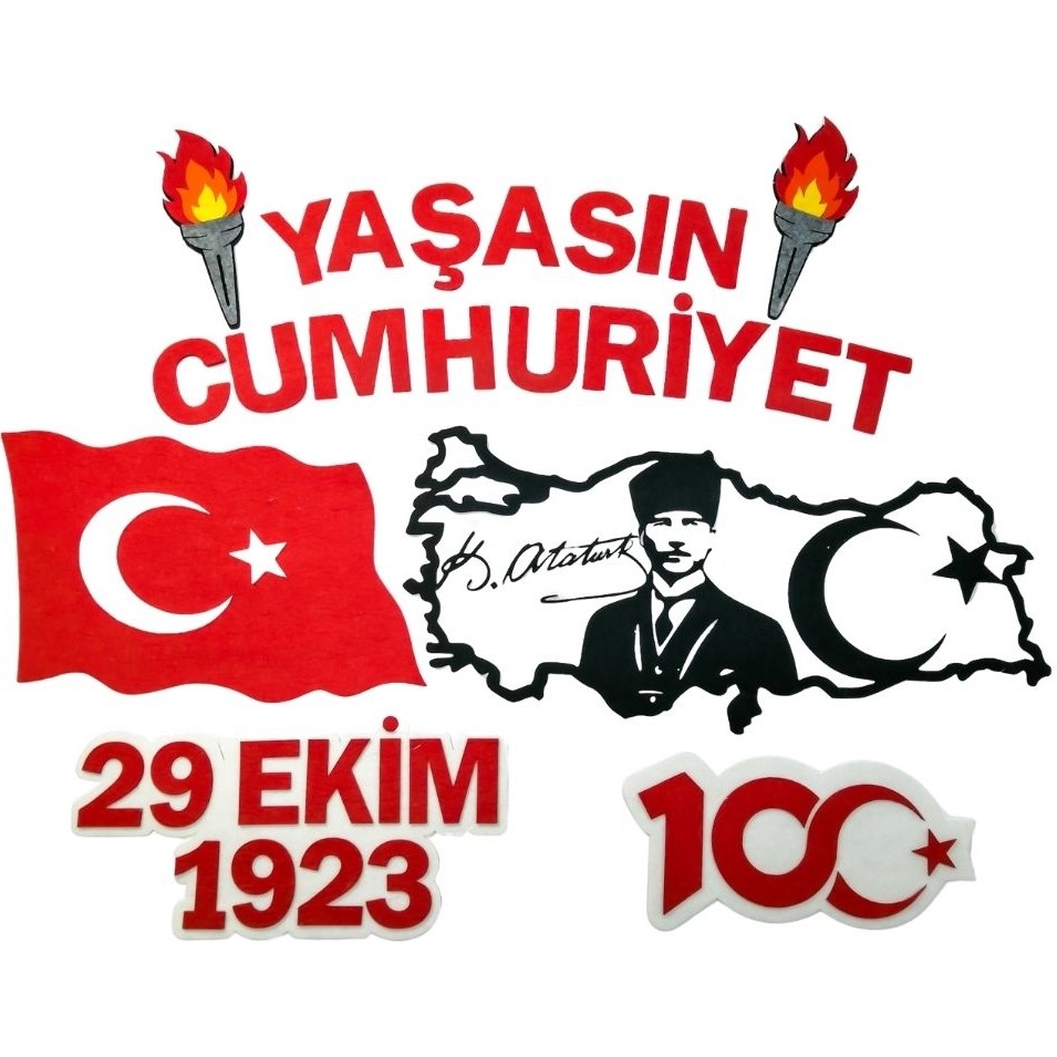 Cumhuriyet Bayramı - Renkli - Keçe Eğitim Materyali - 100 cm x 130 cm SSD / Solid State Drive Fiyatı