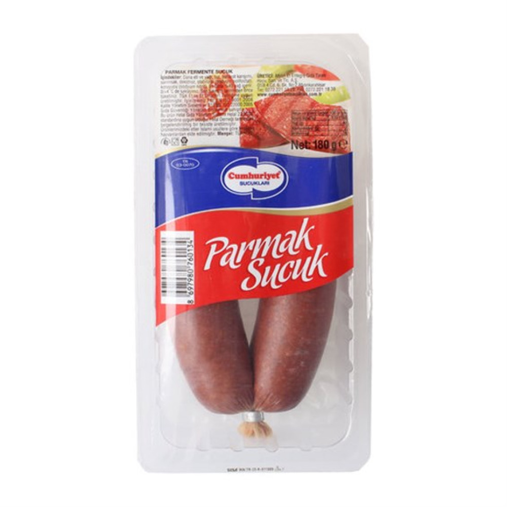 Cumhuriyet Sucuk Parmak 180 gr Şarküteri Fiyatı