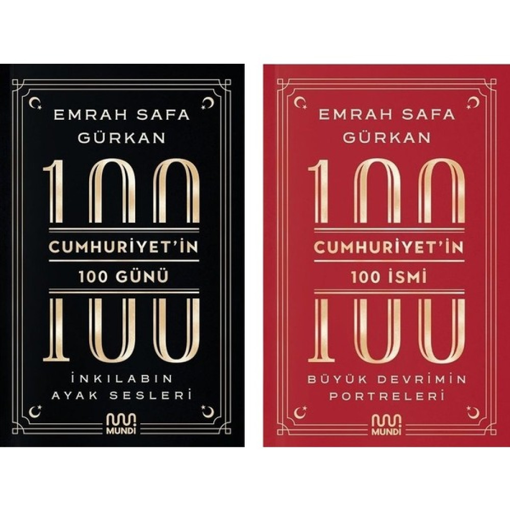 Cumhuriyet'in 100 Günü - Cumhuriyet'in 100 Ismi Orjinal Kitap / 2 Kitap Takım - Emrah Safa Gürkan Türk Tarihi Fiyatı