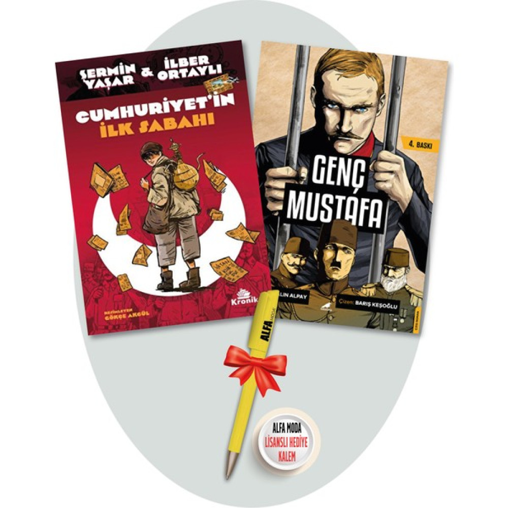 Cumhuriyet’in Ilk Sabahı (Şermin Yaşar & Ilber Ortaylı) + Genç Mustafa (Yalın Alpay) 2 Kitap + Kalem Çocuk Öykü Fiyatı