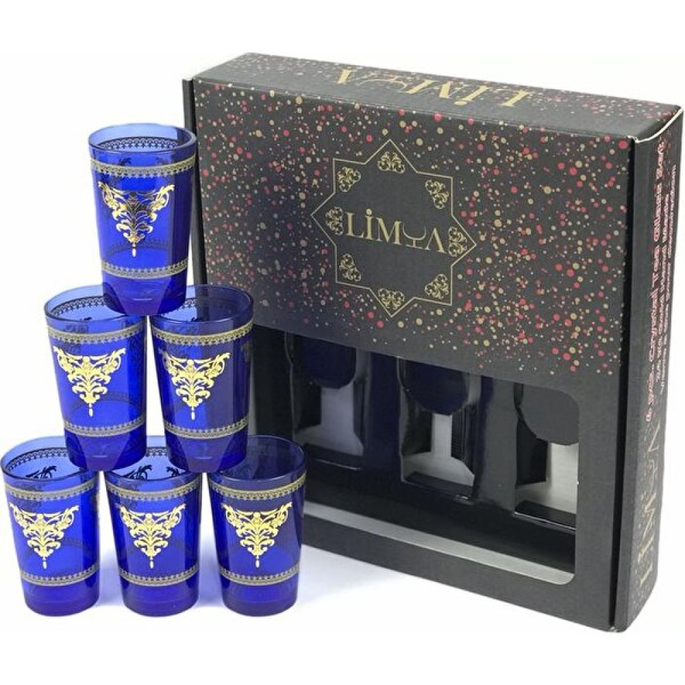 Cupa Home 6'lı Kahve Yanı Bardağı - Mavi Fincan / Bardak / Kahve Takımı Fiyatı