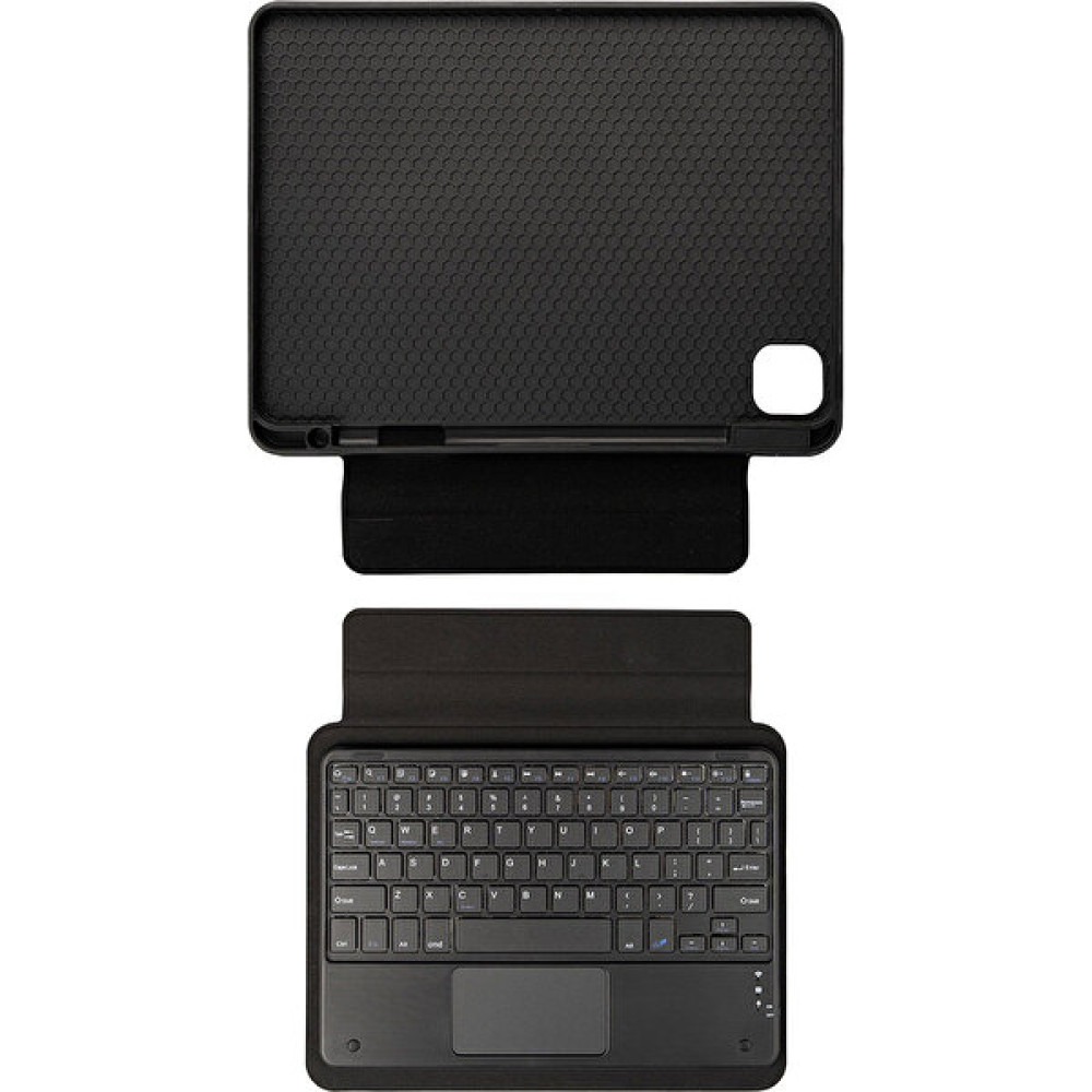 Cupcase Apple iPad Pro 12.9 2021 (5.nesil) Border Keyboard Bluetooh Bağlantılı Standlı Klavyeli Tablet Kılıfı - Siyah Tablet Kılıfı Fiyatı