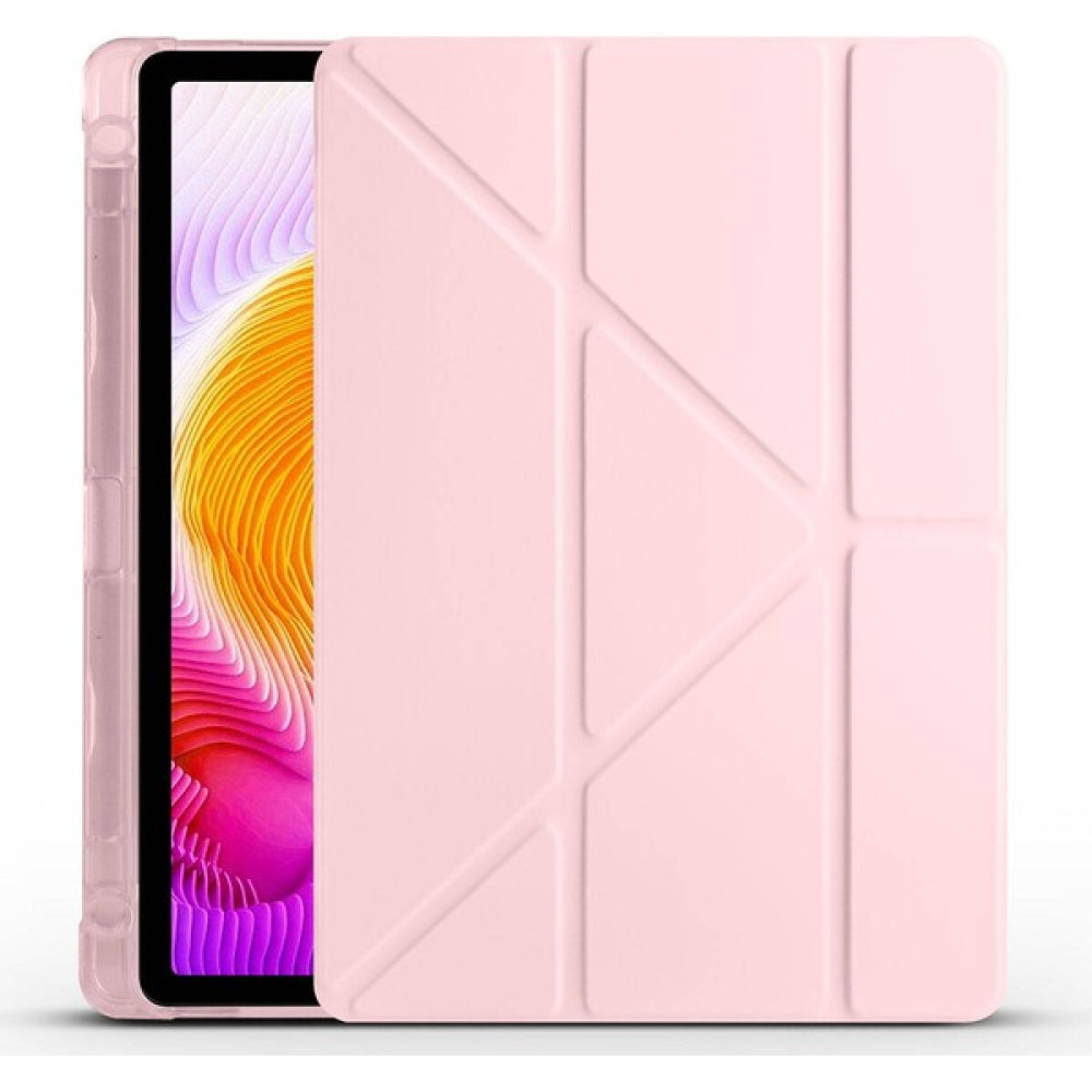 Cupcase Xiaomi Redmi Pad Se Kılıf Tri Folding Kalem Bölmeli Standlı Kılıf - Rose Gold Tablet Kılıfı Fiyatı