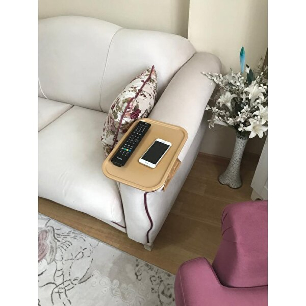 Cuppish Koltuk Kenarı Tepsisi, Kolçak Tepsisi, Çay/kahve Sehpası, Kumanda/telefon Tutucu, Organizer (Gold) Yan Sehpa Fiyatı