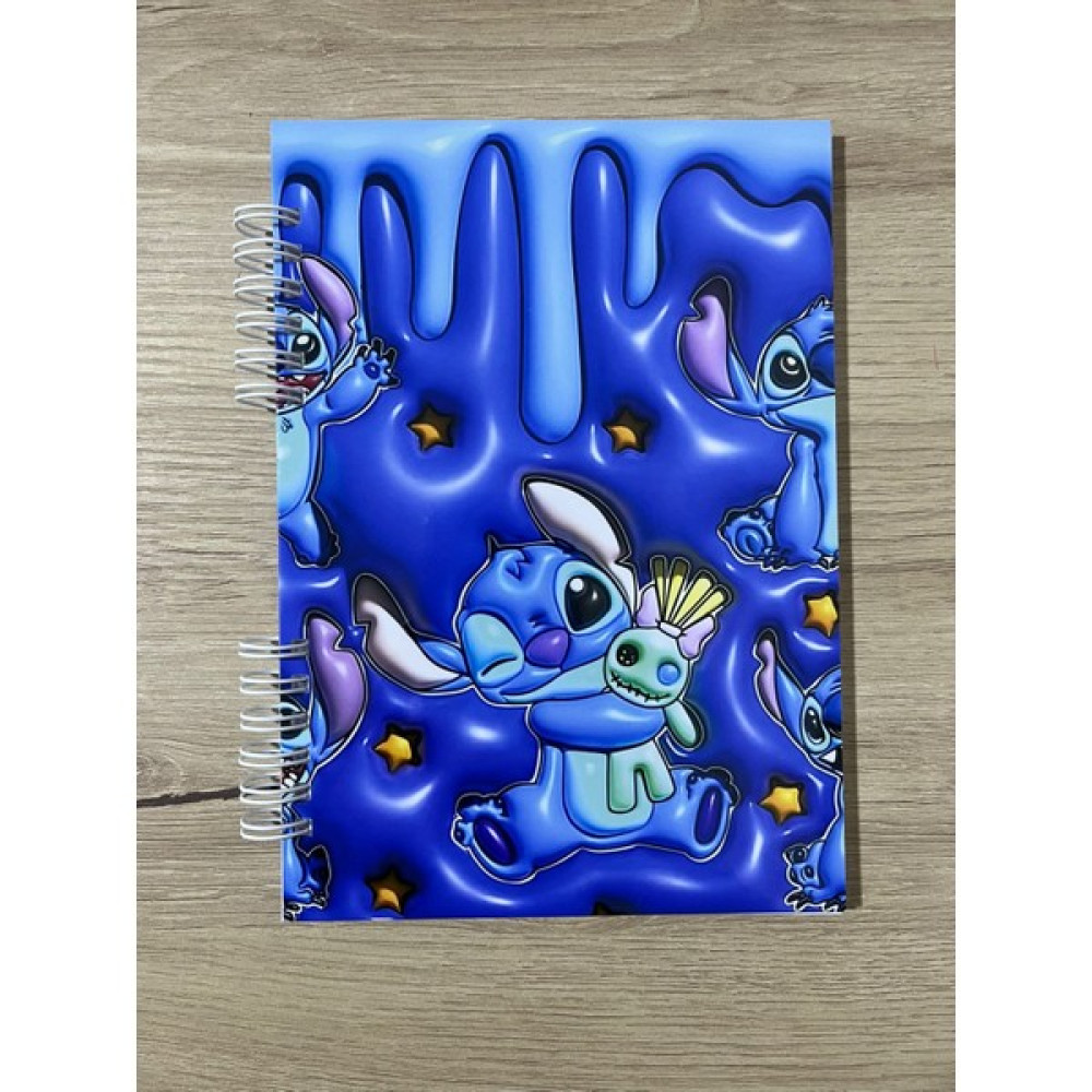Cuppy Box Stitch Karakterli A5 Boyutunda Defter 50 Sayfa, 1 Sayfa Bonus Mat Sticker - Mavi - TELLİ Spiralli Defter Fiyatı
