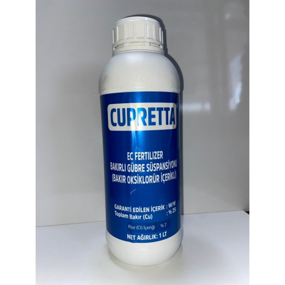 Cupretta Bakırlı Gübre Çözeltisi (Sıvı Hazır Bordo Bulamacı) 1lt Gübre Fiyatı