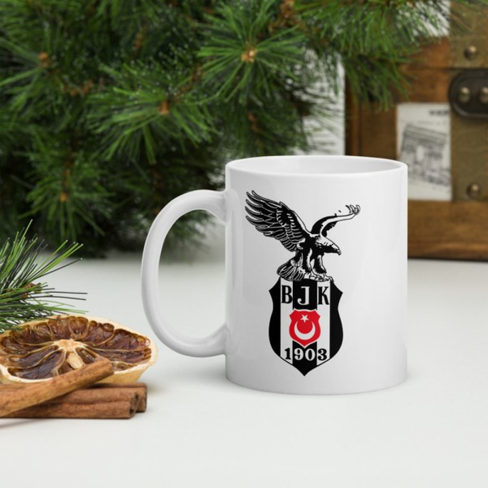 Cuprise Beşiktaş Armalı Baskı Kupa Bardak Fincan / Bardak / Kahve Takımı Fiyatı