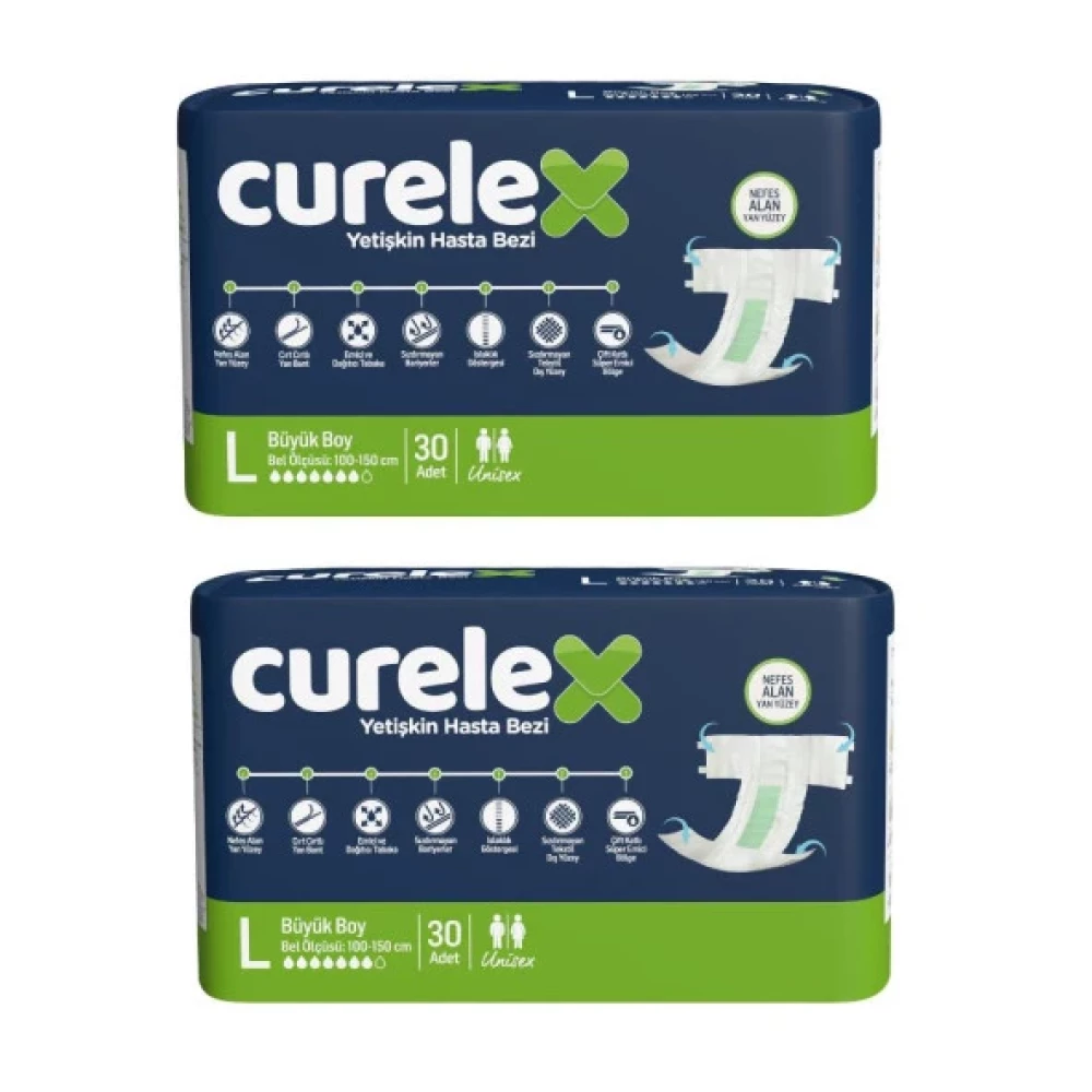 Curalex Yetiskin Hasta Bezi Curelex ( Large) 2 Paket 963258 Hasta Bezleri ve Temizliği Fiyatı