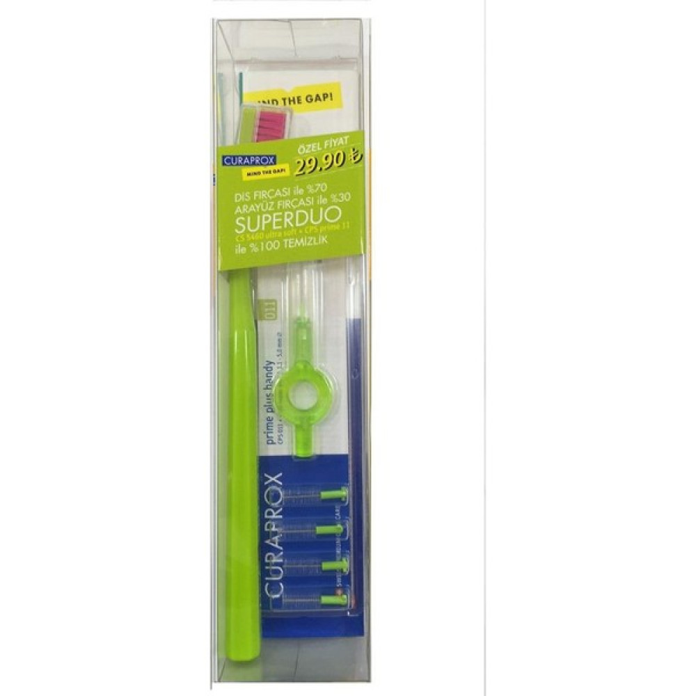 Curaprox Superduo 011 Arayüz + 5460 Diş Fırçası Özel Paket Diş Fırçaları Fiyatı