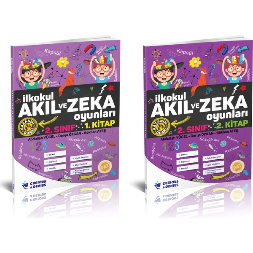 Curious&Genius İlkokul Akıl ve Zeka Oyunları 2. Sınıf Seti Kaynak Kitapları Fiyatı